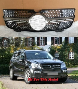 Front Grille Silver Star Look Fit For Benz X164 GL-Class 07~12 GL450/10~12 GL350 - Imagen 1 de 6