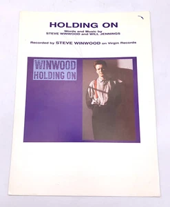 STEVE WINWOOD "HOLDING ON" PARTITURAS-PIANO/VOZ/GUITARRA/ACORDES-1988 - Imagen 1 de 3