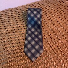 Kenzo Homme Blue Checked Pure Silk Tie