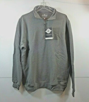 Moletom masculino Charles River Apparel Crosswind cinza carvão tamanho pequeno pequeno novo com etiquetas - Imagem 1 de 4