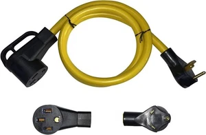 ONETAK NEMA TT-30P to 14-50R 5FT 120V 30 Amp Rv Adapter Connector. H9 - Picture 1 of 2