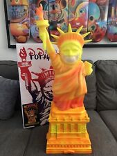NEW Ron English X Mindstyle UV Lady Liberty Fire Edition Grin with Base 34in!