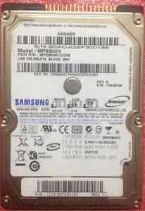 Samsung 80GB 80GB 2.5“ 5400 RPM IDE PATA HDD For Laptop Hard Drive MP0804H