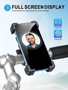 Cadeau en Vente ! Universal Stabilisateur Vélo Téléphone Support, Acier Mâchoire - Photo 1/10
