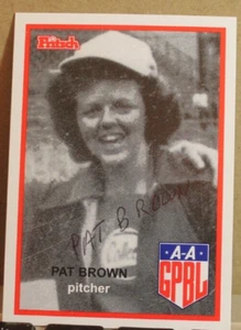 AAGPBL "PAT BROWN" SIGNED CARD #32 - Picture 1 of 2
