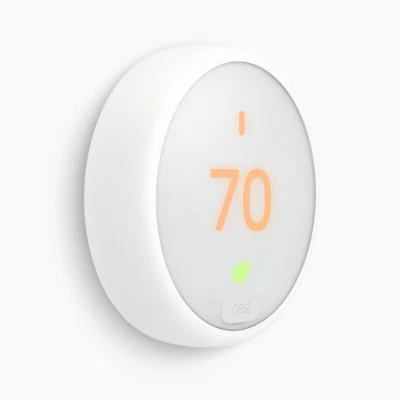 Google Nest Thermostat E T4000ES Programmable A0063 White No Wiring Base - Image 1 of 4