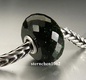 Trollbeads * Facettierter Grüner Goldstein * Faceted Green Goldstone * 12 - Bild 1 von 3