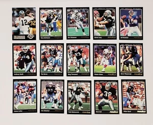 1993 Pinnacle TEAM SET Raiders Brown, Dickerson, Long, Lofton, Hostetler, Gault, - Picture 1 of 1