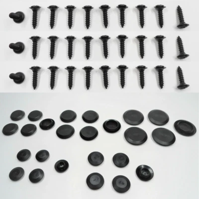 30 NEW INTERIOR SCREWS & 25 SHEET METAL PLUGS! FITS OLD SCHOOL/CLASSIC VEHICLES! - Image 1 of 4