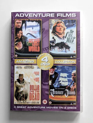 4 adventure film box set DVD (2002) region 2 PAL Lost World Call of the Wild - Image 1 of 4
