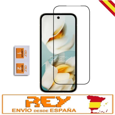 Cristal Templado Completo para GOOGLE PIXEL 9A Protector Pantalla Negro p2100 vr - Imagen 1 de 4