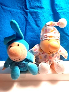 2 ZIGGY Easter Plush Vintage 1983 & 1994 "Hoppy Easter" & Easter Bunny Slippers - Picture 1 of 12
