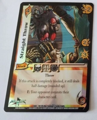 2005 UFS  FOIL STRAIGHT THROW  CARD UNIVERSAL FIGHTING SYSTEM CCG SCOUT REWARDS - Image 1 of 2