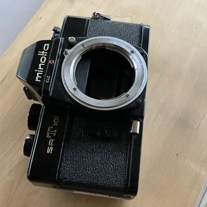 MINOLTA SRT 101 Black SLR 35mm Film Camera  body Only READ !! meter Works - Picture 1 of 20