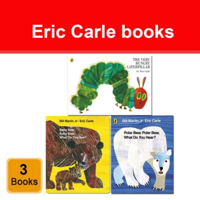 Eric Carle 3 Books Collection Set Very Hungry Caterpillar, Baby Bear, Baby Bear - Image 1 of 2