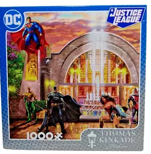 Puzzle Ceaco DC Comics Thomas Kinkade: Sala della Giustizia - 1000 pezzi - Foto 1 di 3