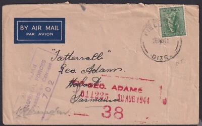 Capa Austrália: coala/censor/F.P.O. capa militar cancelar (20714) 1941 - Imagem 1 de 2