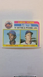 1982 TOPPS METS TEAM LEADERS HUBIE BROOKS  / MIKE SCOTT #246 NM  - Picture 1 of 1