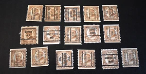 16 - 1925-1930 US Scott #598/686 Harding Precancels - Used/NG/LH/F-VF. c - Picture 1 of 6