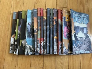The Walking Dead Book Lot Of 16 Volumes  6, 10, 12-15, 20, 21,23-30. - Picture 1 of 4