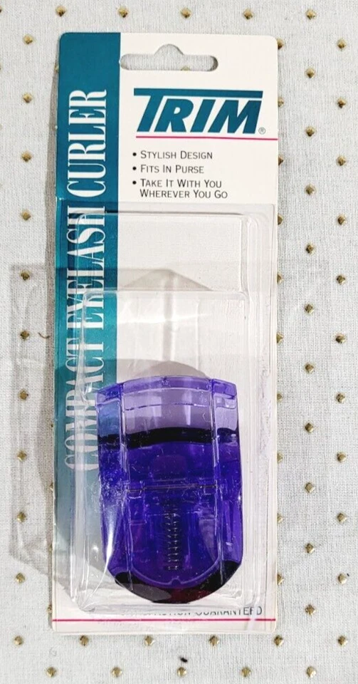 TRIM COMPACT EYELASH CURLER Stylish Design Fits In Purse Lightweight ~ PURPLE ~ - Image 1 of 1