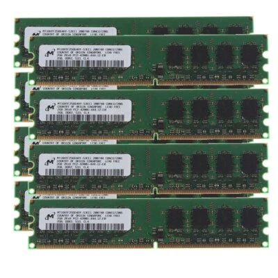 16GB 8x 2GB DDR2 533MHz PC2-4200U 240pin CL4 DIMM RAM Desktop Memory For Micron - Image 1 of 4