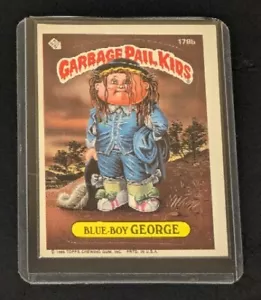 1986 Garbage Pail Kids Blue-Boy George #178b (Acne Amy Back) - Series 5 - Picture 1 of 4