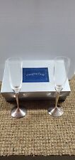 MACY'S Charter Club Toasting Flutes - Silverplate S#00A98BR623 (FC43-T-G951)
