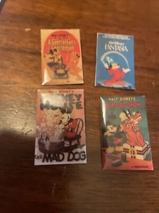 Vintage 90s Lot Of 4 Walt Disney Promotional Pin Button - Picture 1 of 19