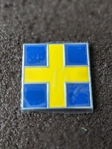 Swedish Flag Metal Tailgate Badge New Volvo SAAB Polstar - Picture 1 of 2