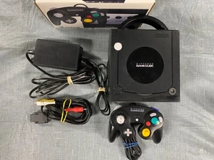Nintendo GameCube Konsole NGC Jet schwarz Top Zustand komplett im Karton CIB - Bild 1 von 8