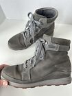 Chaco Sierra Gray Nubuck Comfort Hiking Lace Up Boots Size 7