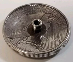 1922 Peace Coin Liberty Silver Dollar Replica Concho Screwback 1.5" Arts Crafts - Picture 1 of 11