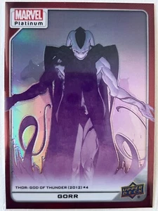 2022 UD Marvel Platinum Red Rainbow #133 Gorr - Picture 1 of 2