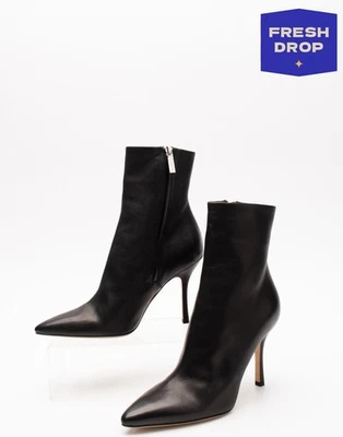 RRP€1125 THE ROW GLORIA Leather Ankle Boots US6 UK3 EU36 Black Made in Italy - Image 1 of 4