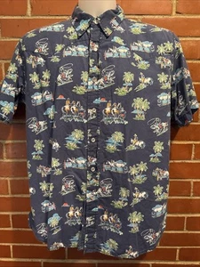 TIN HAUL MENS HAWAIIAN STYLE WESTERN SHIRT SIZE Medium Rodeo Cowboy Shirt EUC - Picture 1 of 7