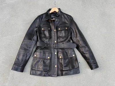 Chaqueta de moto de cuero Banana Republic - Estilo de turismo inspirado en Belstaff / Negra / Mediana Foto 1 de 4