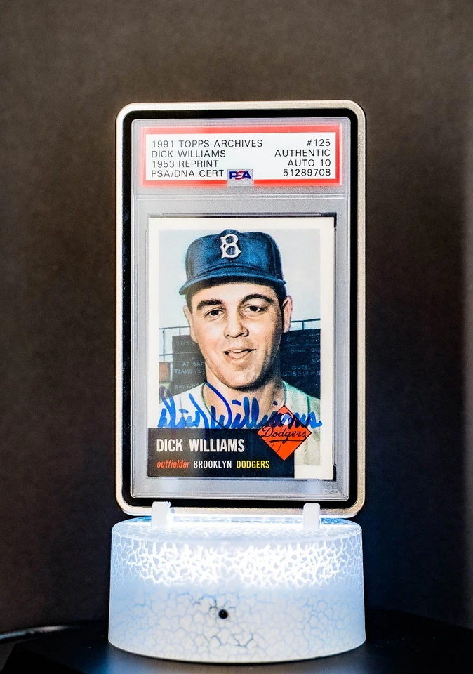 Dick WIlliams 1991 Topps Archives 1953 Reprint #125 / PSA Authentic, Auto 10 - Image 1 of 4