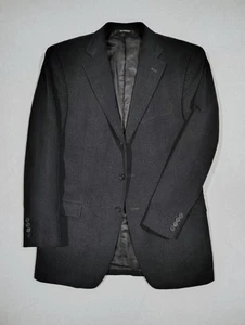 Ermenegildo Zegna Cashco Sport Coat Black Velour Herringbone Cotton Cashmere 40R - Picture 1 of 12