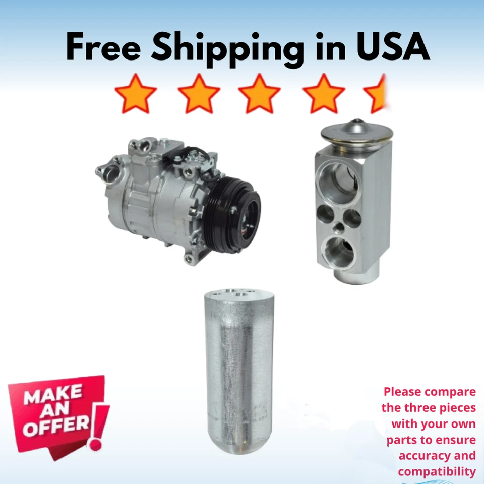 Kit Compressor A/C Fit BMW X3 2004-2006, BMW 330Ci 2006, 325Ci 2006 - Image 1 of 1