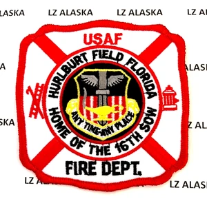 PARCHE DE CAMPO HURLBURT DEL DEPARTAMENTO DE BOMBEROS DE LA FUERZA AÉREA DE LOS ESTADOS UNIDOS (FD2) FLORIDA - Imagen 1 de 3