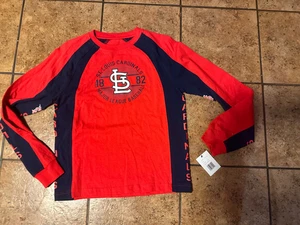 St. Louis Cardinals Adult Medium/Youth XL LS shirt new with tag - Picture 1 of 3