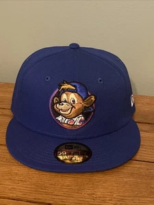 Chicago Cubs New Era Fitted Hat Blue Sz 7 1/4 Clark Bear Mascot Logo 59FIFTY MLB - Picture 1 of 7
