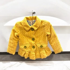 Matilda Jane Girl’s Going Easy Jacket Buttons Scalloped Placket Pleated Hem Sz 4 - Picture 1 of 12