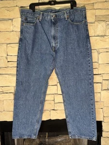 LEVI’S 505 Mens Blue Straight Denim Jeans Size 42x30 - Classic EUC - Picture 1 of 6