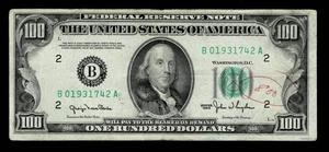 1950 $100 Hundred Dollar Bill Rare Federal Reserve Note VF - Picture 1 of 2