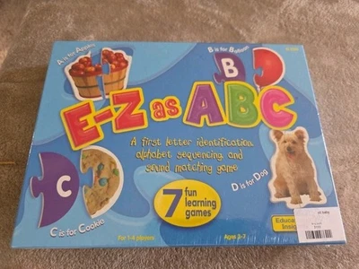 E-Z AS ABC 7 lustige Lernspiele Alter 3 bis 7 Neu - Bild 1 von 4