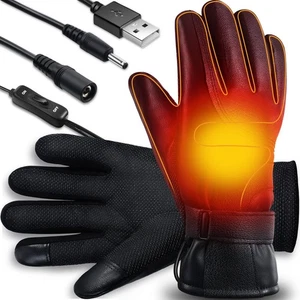 USB Heated Gloves Touch Screen Heating Waterproof Electric Heated Gloves Unis... - Bild 1 von 7