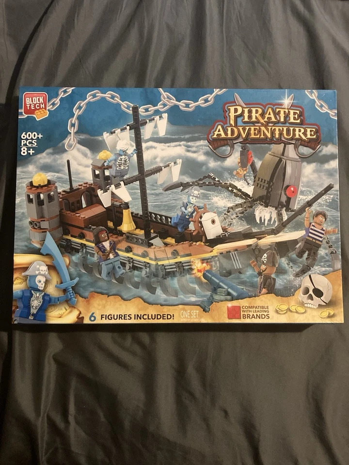 Block Tech Pirates Adventure 600+ Pieces Parts NEW SEALED PACKAGE - Image 1 of 2