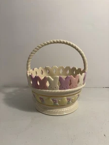 Lenox PEEPS Osterkorb Holiday Bunny Art 2008 Sku 807261 Goldrand 7" NEUWERTIG - Bild 1 von 6